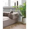 Pohovka Aurora Lounge, rohová pravá, bouclé, hnědá, 293×104/160×68 cm – House Nordic