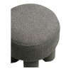 Canberra taburet, žinylka (chenille), antracitová, ø 43 cm × 43 cm – House Nordic