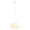 Stropní lampa Daisy, hedvábí/kov, bílá, 28×28×15,5 cm – House Nordic