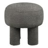 Canberra taburet, žinylka (chenille), antracitová, ø 43 cm × 43 cm – House Nordic