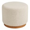 Daisy taburet, bouclé, pískový, ø 50 cm × 41 cm – House Nordic