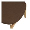 Olvera podnožka, čalounění polyester, přírodní/hnědá, 53,5 × 43 × 38 cm – House Nordic