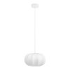Stropní lampa Daisy, hedvábí/kov, bílá, 28×28×15,5 cm – House Nordic