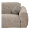 Rohová sedací souprava CLYDE, stone grey, 300×109–177×75 cm – House Nordic