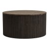 Rota konferenční stolek, tmavě hnědá, Ø80 × 40 cm – House Nordic