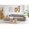Rohová sedací souprava CLYDE, stone grey, 300×109–177×75 cm – House Nordic