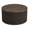 Rota konferenční stolek, tmavě hnědá, Ø80 × 40 cm – House Nordic