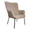 Křeslo Glasgow, bouclé, hnědé, 69,5×78,5×98 cm – House Nordic