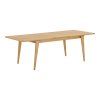 Jídelní set Darwin & Agustin, rozkládací stůl 57‑180×90×75/78 cm + 6 židlí, přírodní – House Nordic
